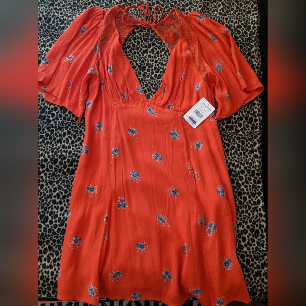 Red Combo Free People Tunic